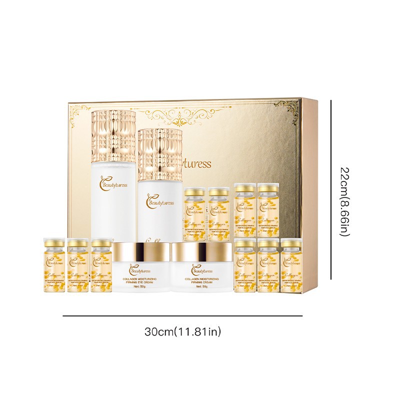 Collagen Moisturizing Skincare 14-Piece Set