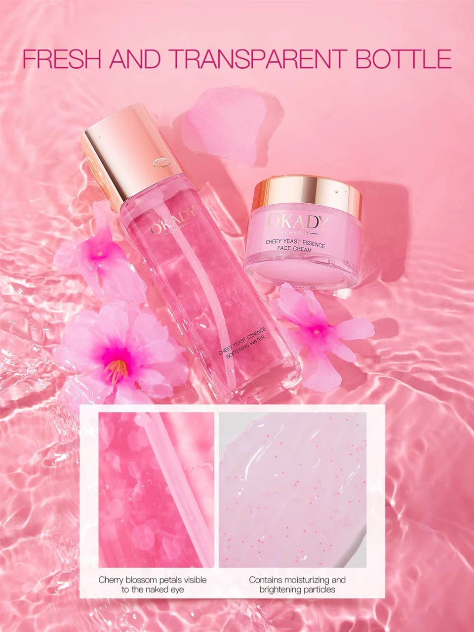 Hyaluronate Hydrates Moisturizes Sakura Skin Care Set